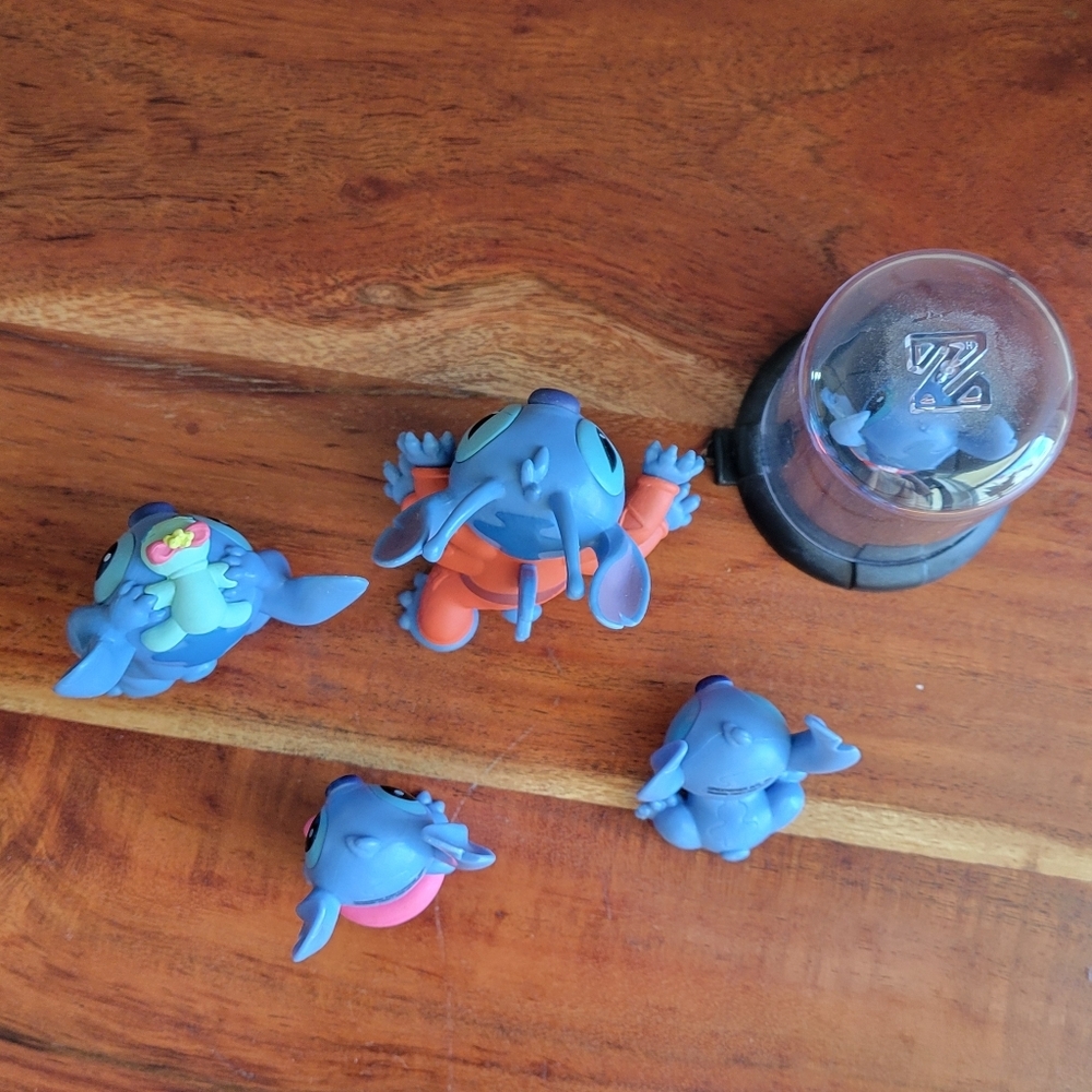 Lot of 5 Mini Character Figures Lilo & Stitch Disney Cartton Pvc Toy Plastic - Picture 6 of 7